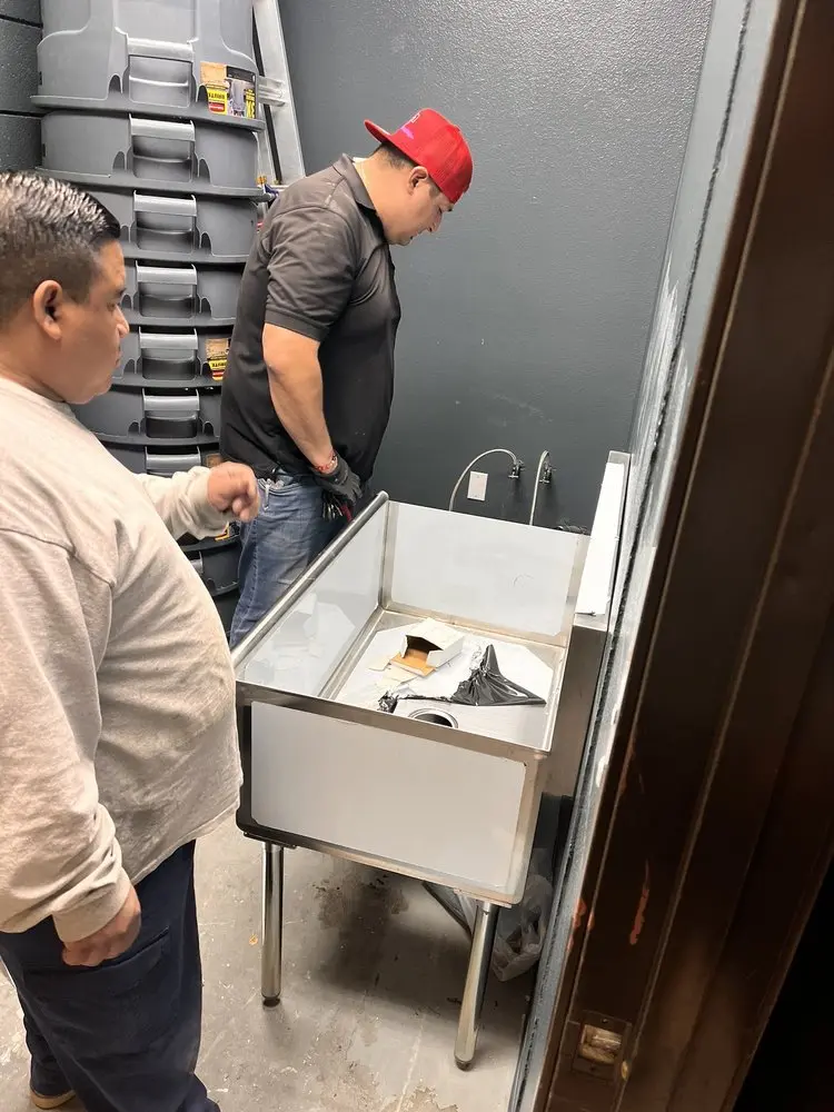 Commercial plumbing and sink installation in Windsor Hills
